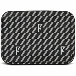 Porte-cartes en Toile enduite noir/blanc - 7.5x10.5x0.5 cm