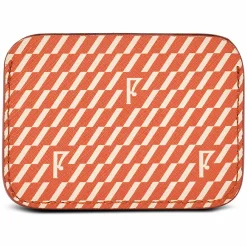 Porte-cartes en Toile enduite orange - 7.5x10.5x0.5 cm