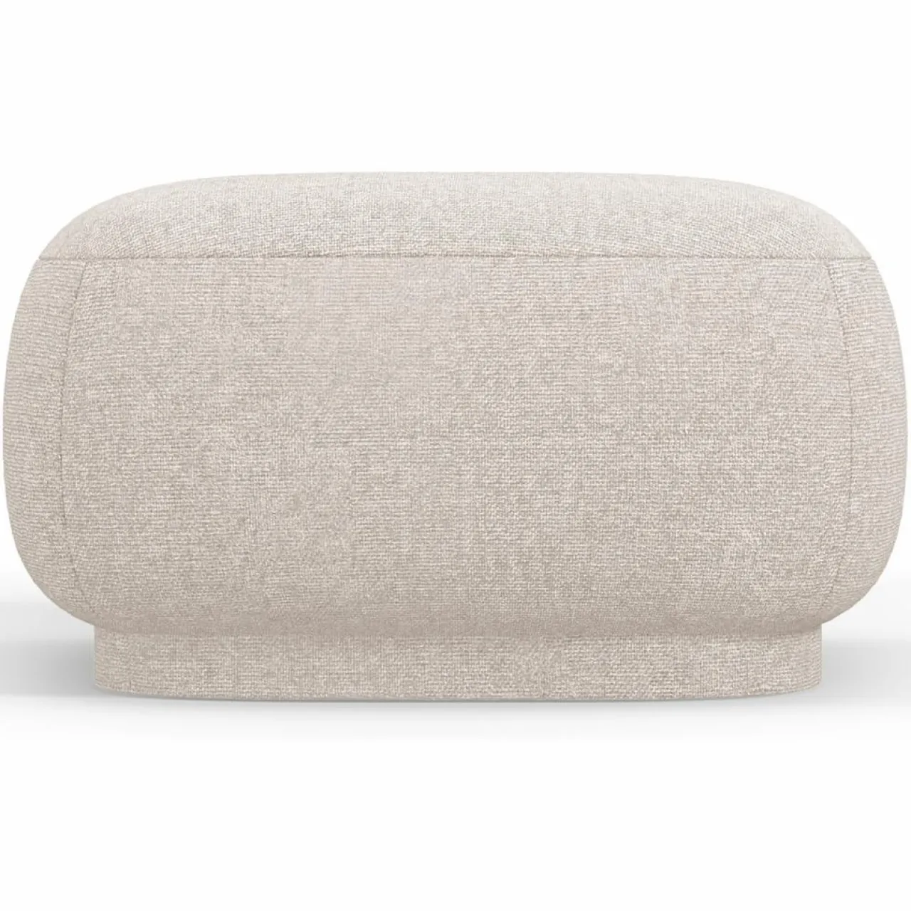 Pouf Linden Chenille beige - 65x65x39 cm