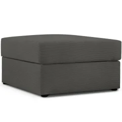 Pouf Quince gris foncé - 64x64x37 cm