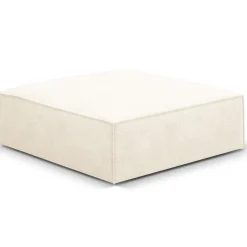 Pouf Vanda beige clair - 100x80x36 cm