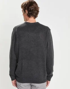 Pull 100% Laine Mérinos Harry Dog gris foncé