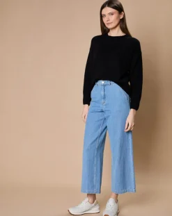 Pull 100% Cachemire 4 fils Ophélie col rond noir