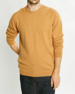 Pull 100% Cachemire Aron col rond beige