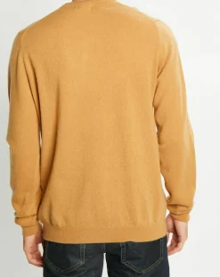 Pull 100% Cachemire Aron col rond beige