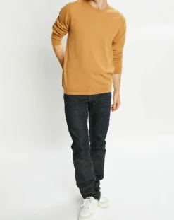 Pull 100% Cachemire Aron col rond beige