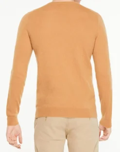 Pull 100% Cachemire Avy col V beige