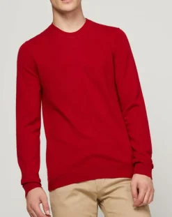 Pull 100% Cachemire Bachsweat col rond rouge