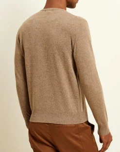 Pull 100% Cachemire col rond London pavé