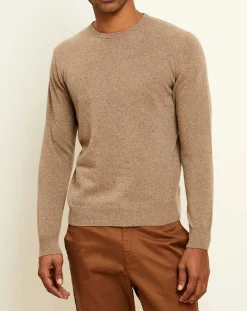 Pull 100% Cachemire col rond London pavé