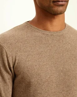 Pull 100% Cachemire col rond London pavé