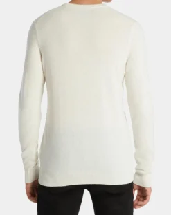 Pull 100% Cachemire Machron col rond écru