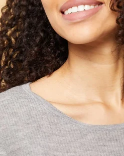 Pull 100% Cachemire Maw heather grey