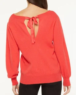 Pull 100% Cachemire Yoshi col bateau rouge