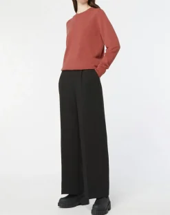 Pull 100% Cachemire Zabri col rond bois de rose