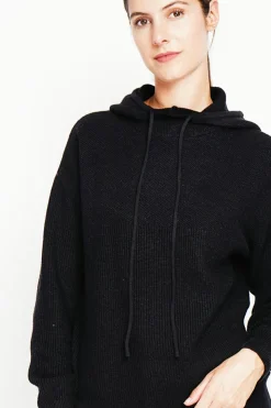 Pull à capuche noir