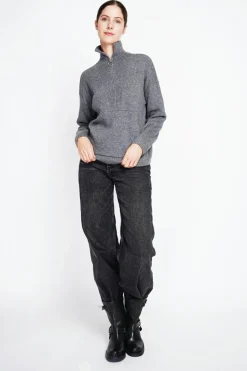 Pull à col montant loup