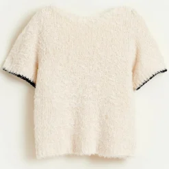 Pull 100% Coton Bio Nomed fluffy écru