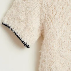 Pull 100% Coton Bio Nomed fluffy écru