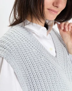 Pull 100% Coton Bio Tie & Dye bleu/blanc