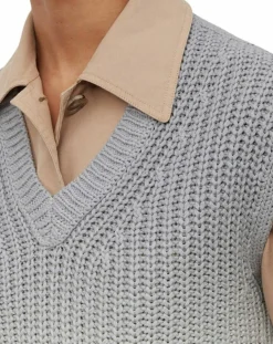 Pull 100% Coton Bio Tie & Dye bleu/blanc