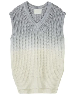 Pull 100% Coton Bio Tie & Dye bleu/blanc