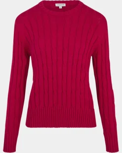 Pull 100% Coton bioologique Bong rose foncé