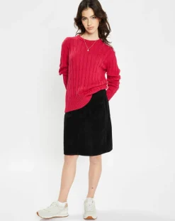 Pull 100% Coton bioologique Bong rose foncé