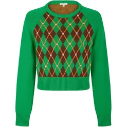 Pull 100% Laine Burlington vert