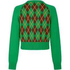 Pull 100% Laine Burlington vert