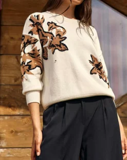 Pull 100% Laine Dana écru