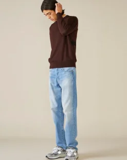 Pull 100% Laine Diline marron