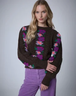 Pull 100% Laine Heidi chocolat