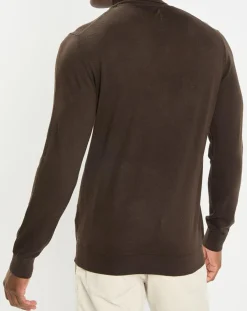 Pull 100% Laine marron foncé