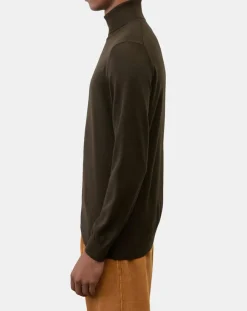 Pull 100% Laine marron foncé