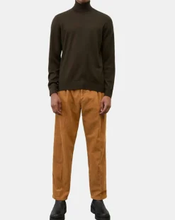 Pull 100% Laine marron foncé