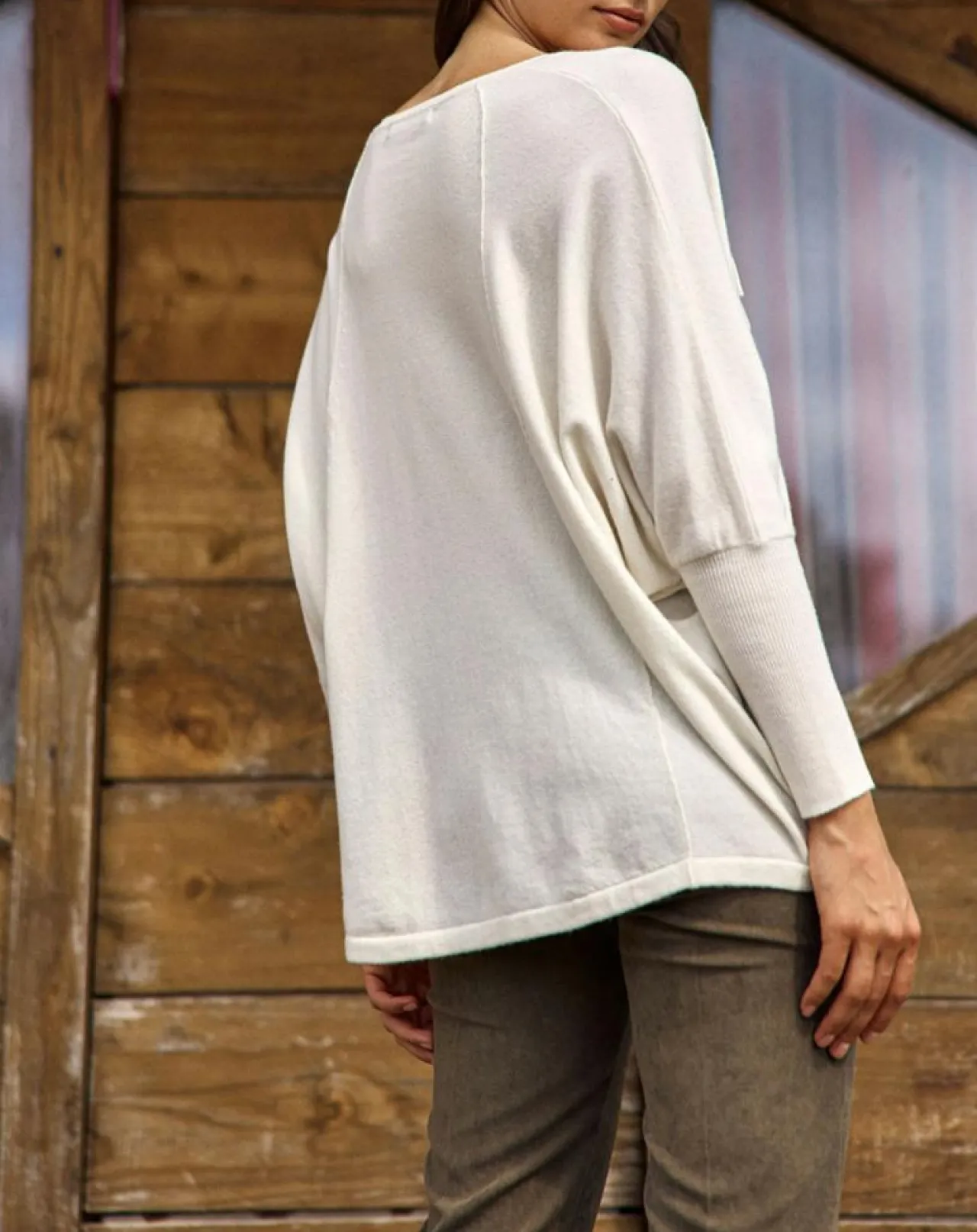 Pull 100% Laine Naomi crème