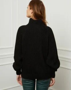 Pull 100% Laine Noa noir