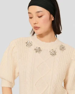 Pull 100% Laine Psyche écru