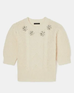 Pull 100% Laine Psyche écru