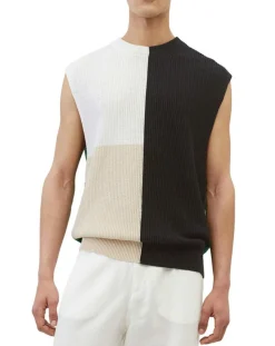 Pull 100% Lin Sans manches multicolore