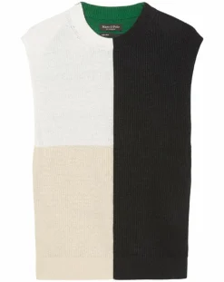 Pull 100% Lin Sans manches multicolore