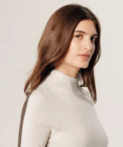 Pull Adline double face blanc écru