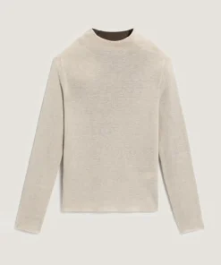 Pull Adline double face blanc écru