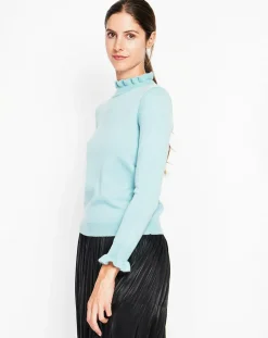 Pull Alix turquoise