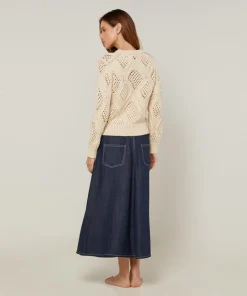 Pull Anastasia en Laine mélangé blanc ivoire