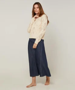 Pull Anastasia en Laine mélangé blanc ivoire