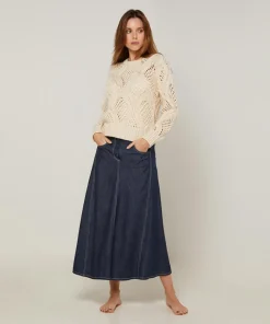 Pull Anastasia en Laine mélangé blanc ivoire