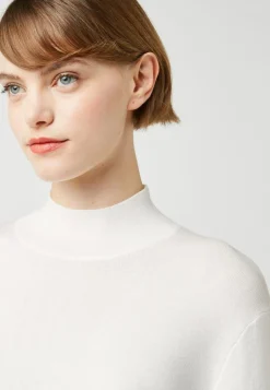 Pull Béryl col montant blanc écru