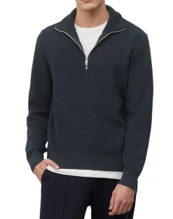 Pull Camioneur Cotelé bleu marine